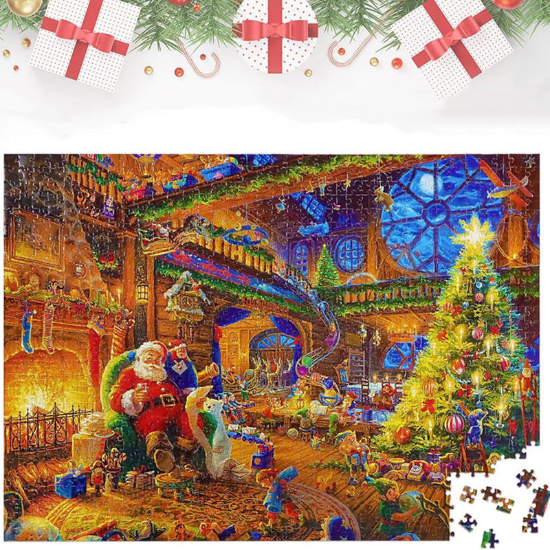 Kerstpuzzel Adventskalender - 24 Dagen Aftellen