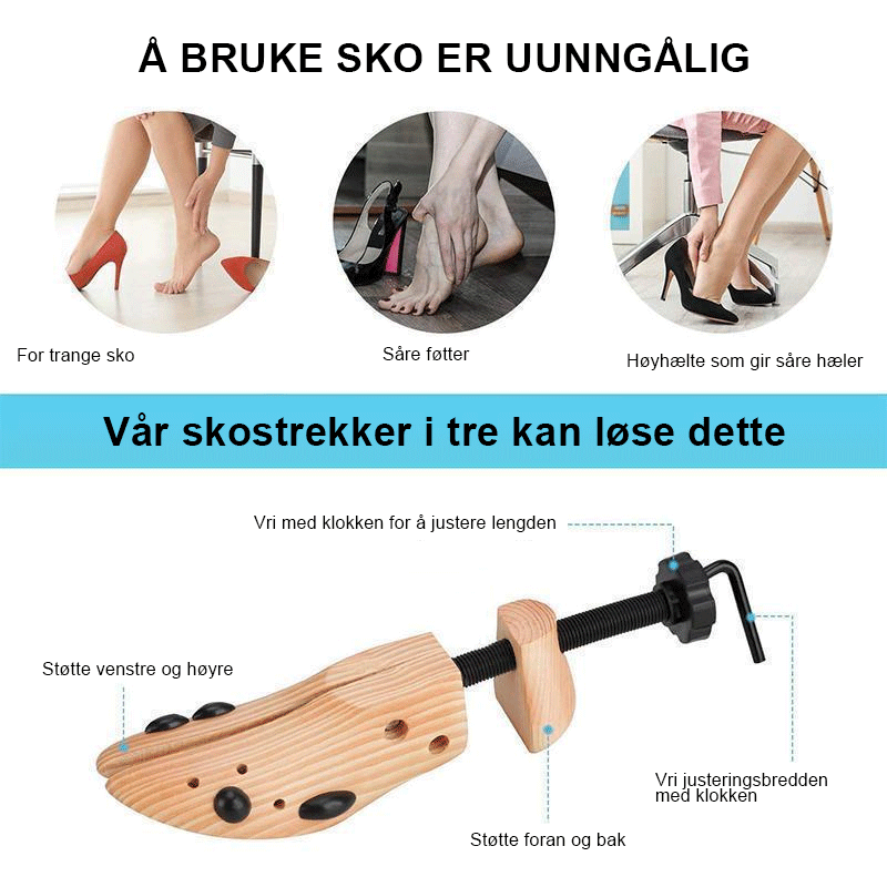 Houten Schoenenspanner - Verstelbaar en Duurzaam voor de Perfecte Pasvorm