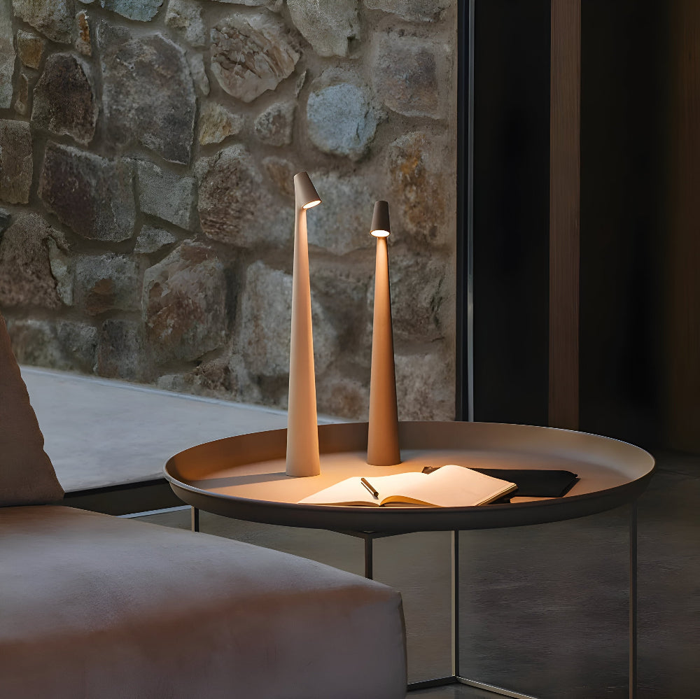 Draadloze LED Tafellamp | Lamp voor Woonkamer & Bureau | Moderne Accu Tafellamp | VivaLume