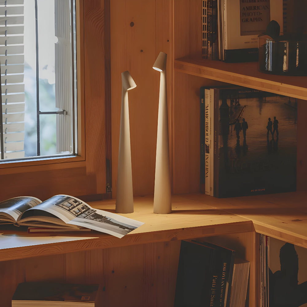 Draadloze LED Tafellamp | Lamp voor Woonkamer & Bureau | Moderne Accu Tafellamp | VivaLume