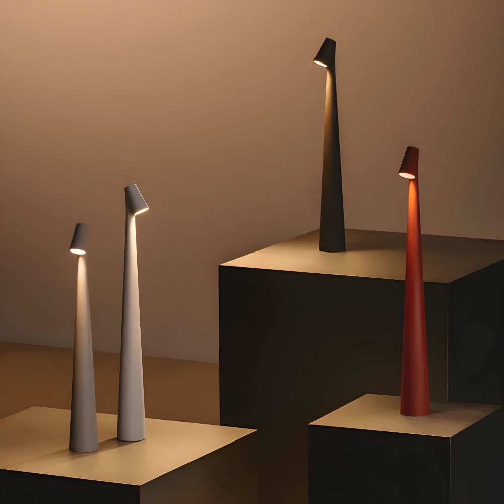 Draadloze LED Tafellamp | Lamp voor Woonkamer & Bureau | Moderne Accu Tafellamp | VivaLume