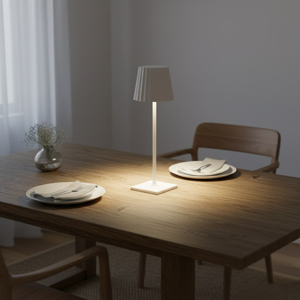 Draadloze Tafellamp | Lamp voor Woonkamer | Moderne Tafellamp met Accu | VelaLume