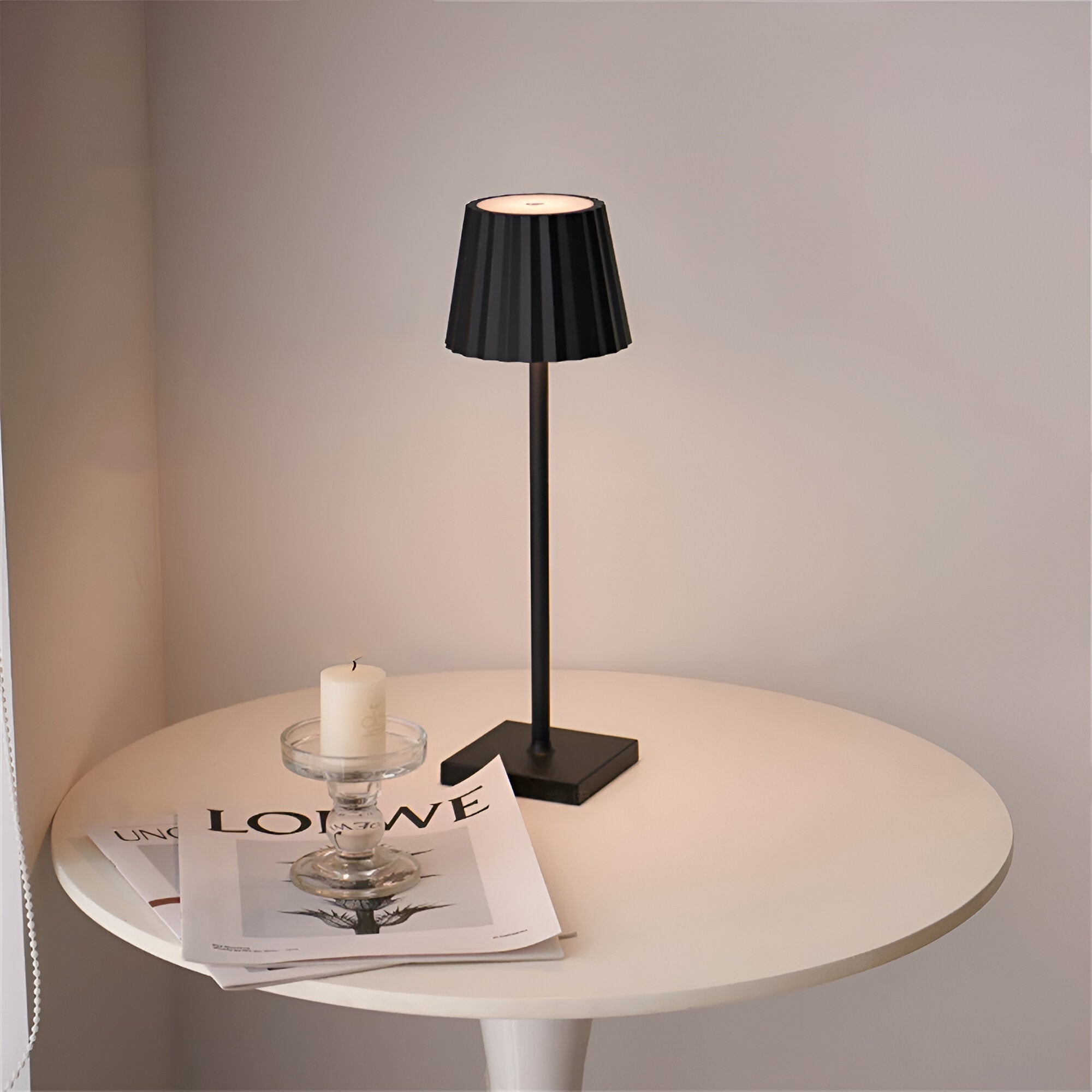 Draadloze Tafellamp | Lamp voor Woonkamer | Moderne Tafellamp met Accu | VelaLume