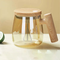 Automatische Koffiekop | Zelfroerende Theekop met Houten Handvat | RuhrTasse