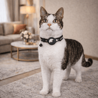 Kat Halsband met GPS Tracking en Reflectie, Verstelbaar