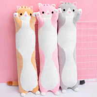 Pluche Knuffelkat Kussen | Zacht en knuffelbaar comfort voor kinderen en volwassenen Perfect voor gezellige knuffels en decoratieve charme.