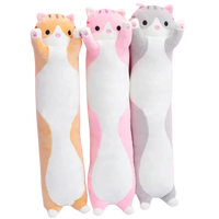 Pluche Knuffelkat Kussen | Zacht en knuffelbaar comfort voor kinderen en volwassenen Perfect voor gezellige knuffels en decoratieve charme.