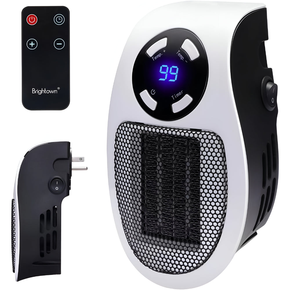Keramische Verwarmingsventilator | Verwarming voor Stopcontact | Stille mini Verwarmingsventilator | ThermoDock