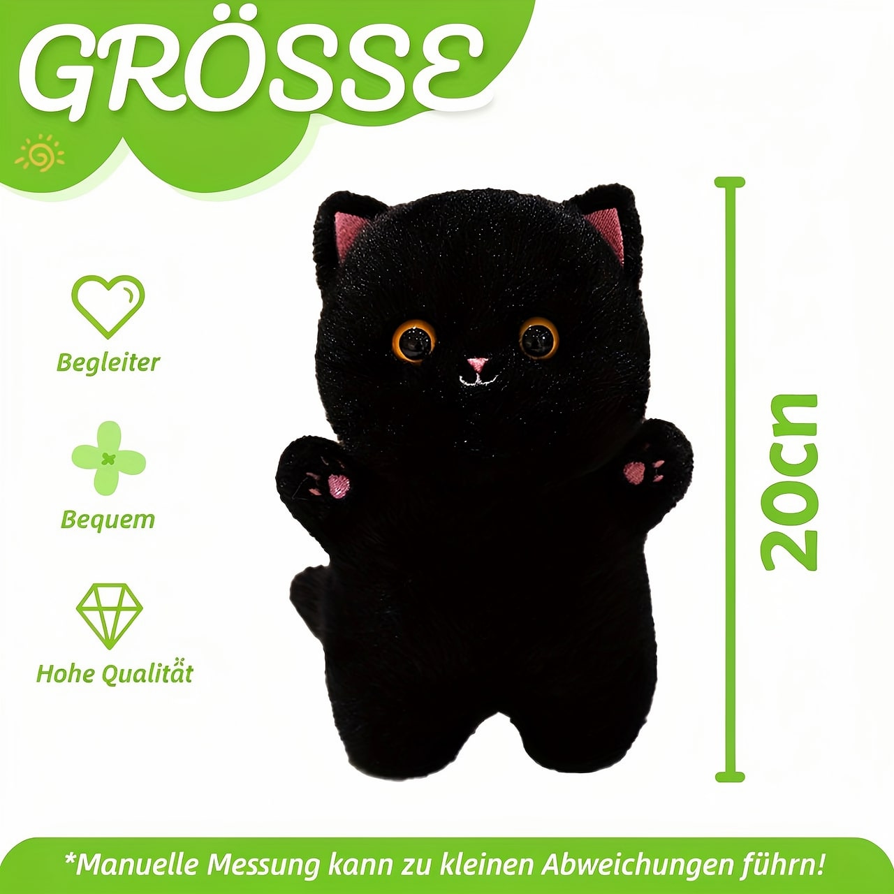 Kitty Knuffeldier | Schattige Kat Pluche | KnuffelKatzi