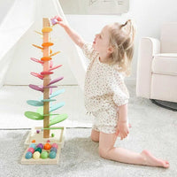 Kogelbaan | Houten Kogelbaan voor Kinderen vanaf 1 Jaar | KlangRegen