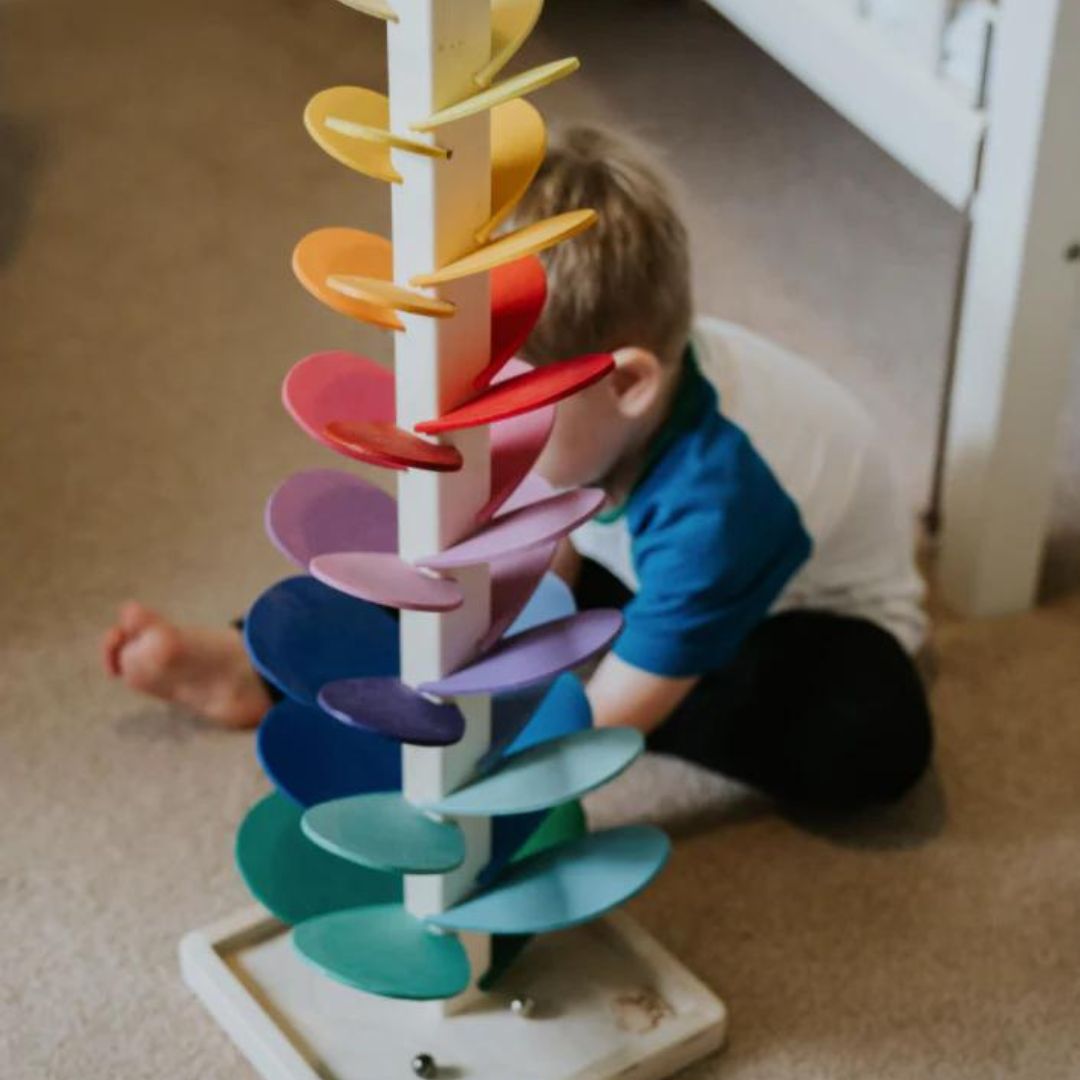 Kogelbaan | Houten Kogelbaan voor Kinderen vanaf 1 Jaar | KlangRegen