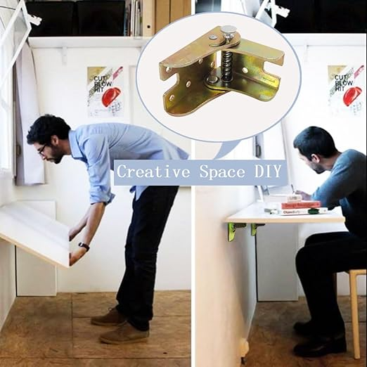 Vouwscharnier van staal | Vouwconsole voor tafel & kast (4 stuks) | KlappFix