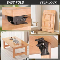 Vouwscharnier van staal | Vouwconsole voor tafel & kast (4 stuks) | KlappFix