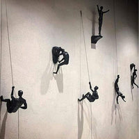 Klimmende Wandstandbeelden 3D Ontwerp | Eenvoudige Installatie