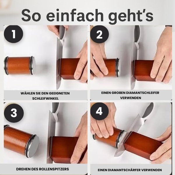 Messerscherper | Eenvoudig messen slijpen | Zwilling messerblokken | Slijpsteen | KlingenKraft