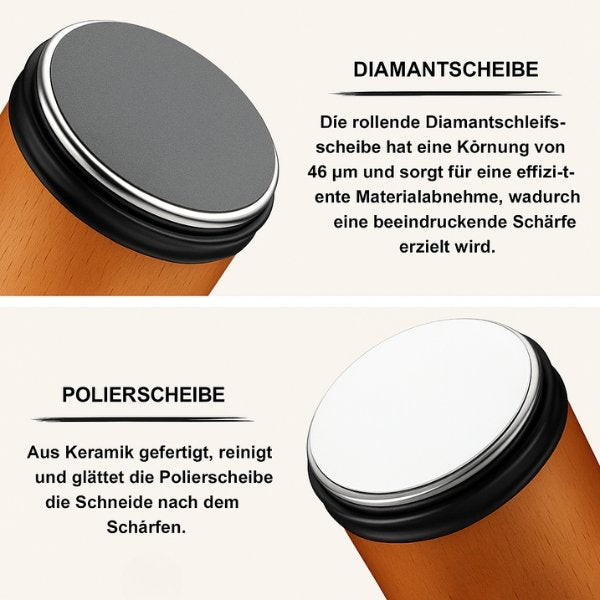 Messerscherper | Eenvoudig messen slijpen | Zwilling messerblokken | Slijpsteen | KlingenKraft