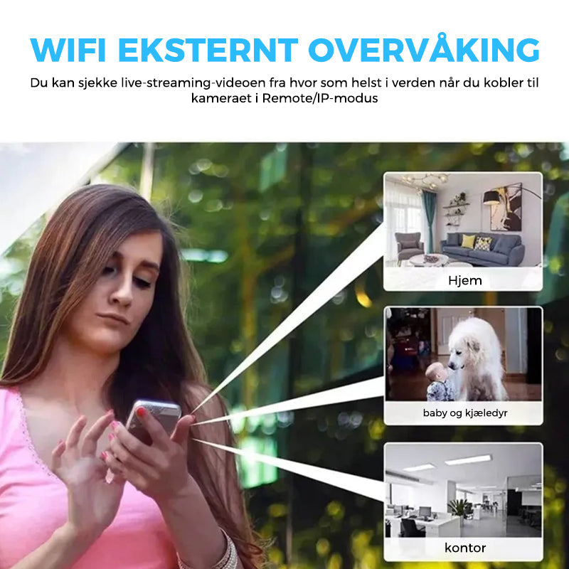 Mini WIFI-camera - 1080P HD - Nachtzicht - Bewegingdetectie