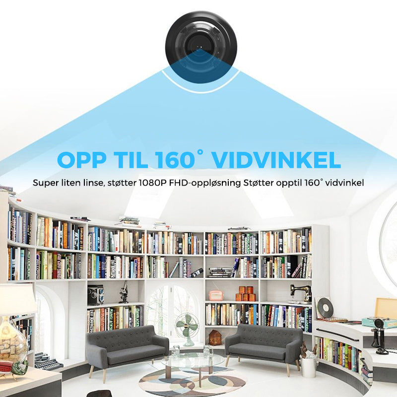 Mini WIFI-camera - 1080P HD - Nachtzicht - Bewegingdetectie
