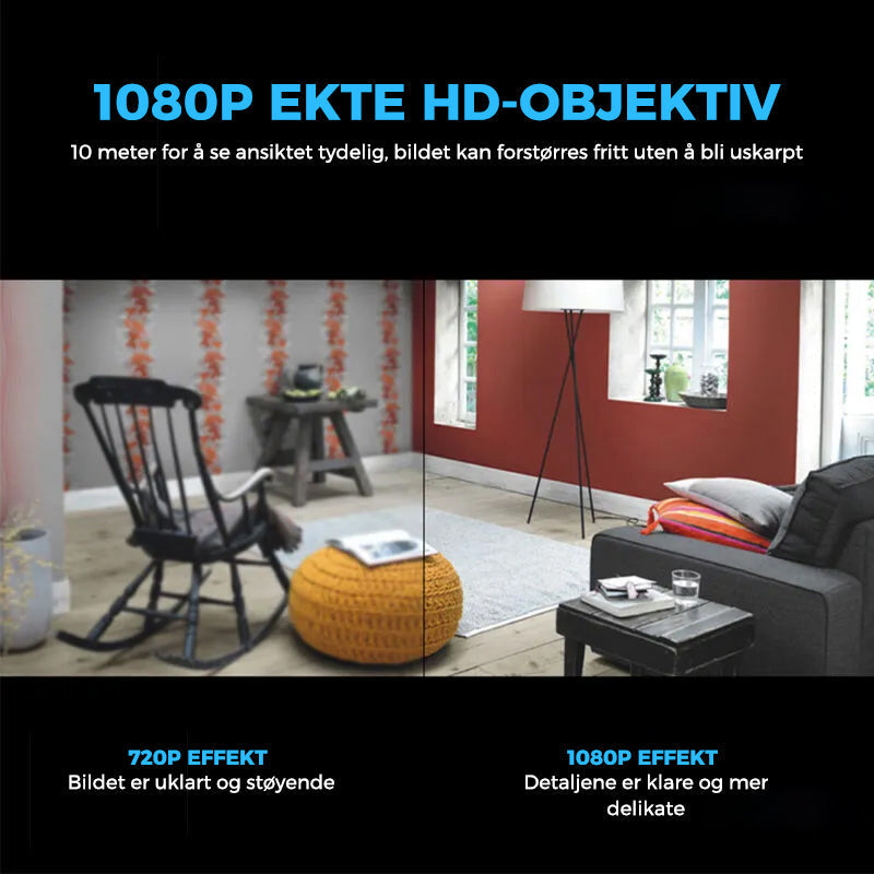 Mini WIFI-camera - 1080P HD - Nachtzicht - Bewegingdetectie