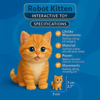 Interactief Knuffelkat Speelgoed met Realistische Bewegingen voor Kinderen
