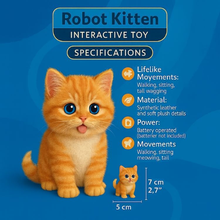 Interactief Knuffelkat Speelgoed met Realistische Bewegingen voor Kinderen