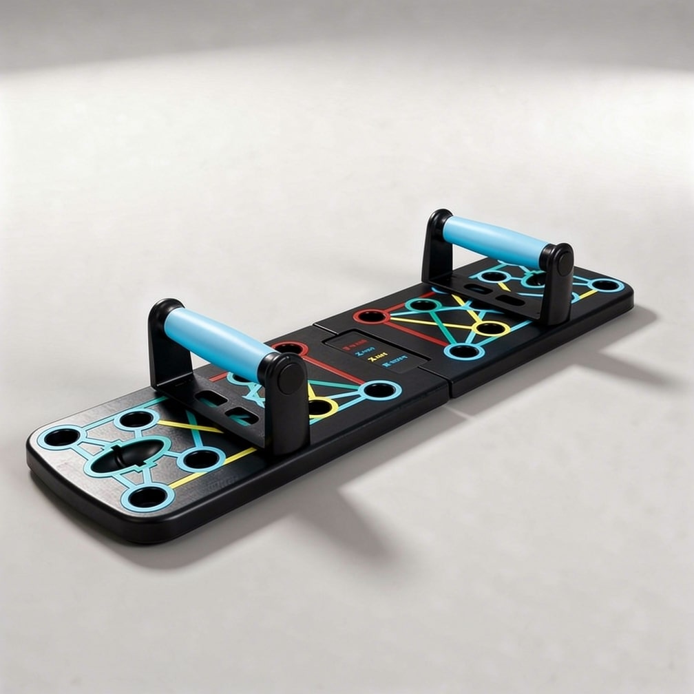 Krachttraining Set voor thuis met push-up grepen | Push up Board met weerstandbanden | KrachtBoard