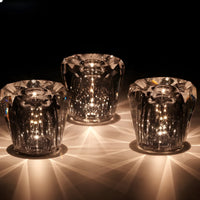 Kristallen Tafellamp VÉLORIA | Diamantoptiek & 360° Lichtspel | Draadloos & Oplaadbaar via USB | Tot 12 uur Lichtduur