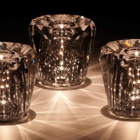 Kristallen Tafellamp VÉLORIA | Diamantoptiek & 360° Lichtspel | Draadloos & Oplaadbaar via USB | Tot 12 uur Lichtduur