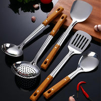 Keukenaccessoires van RVS & Hout | Keukenhulp Set | Kookgerei | EdelKoch