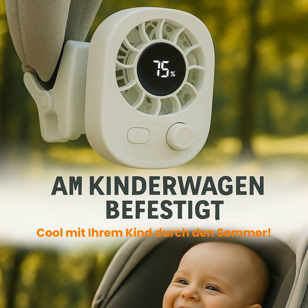 Mini Clip Ventilator met Accu | Kleine & Stille Ventilator | KoelBuddy