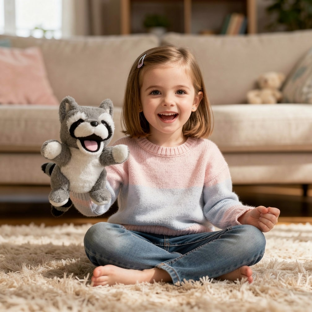 Knuffeldier Handpop | Pluche Dier voor Kinderen | HandVriend
