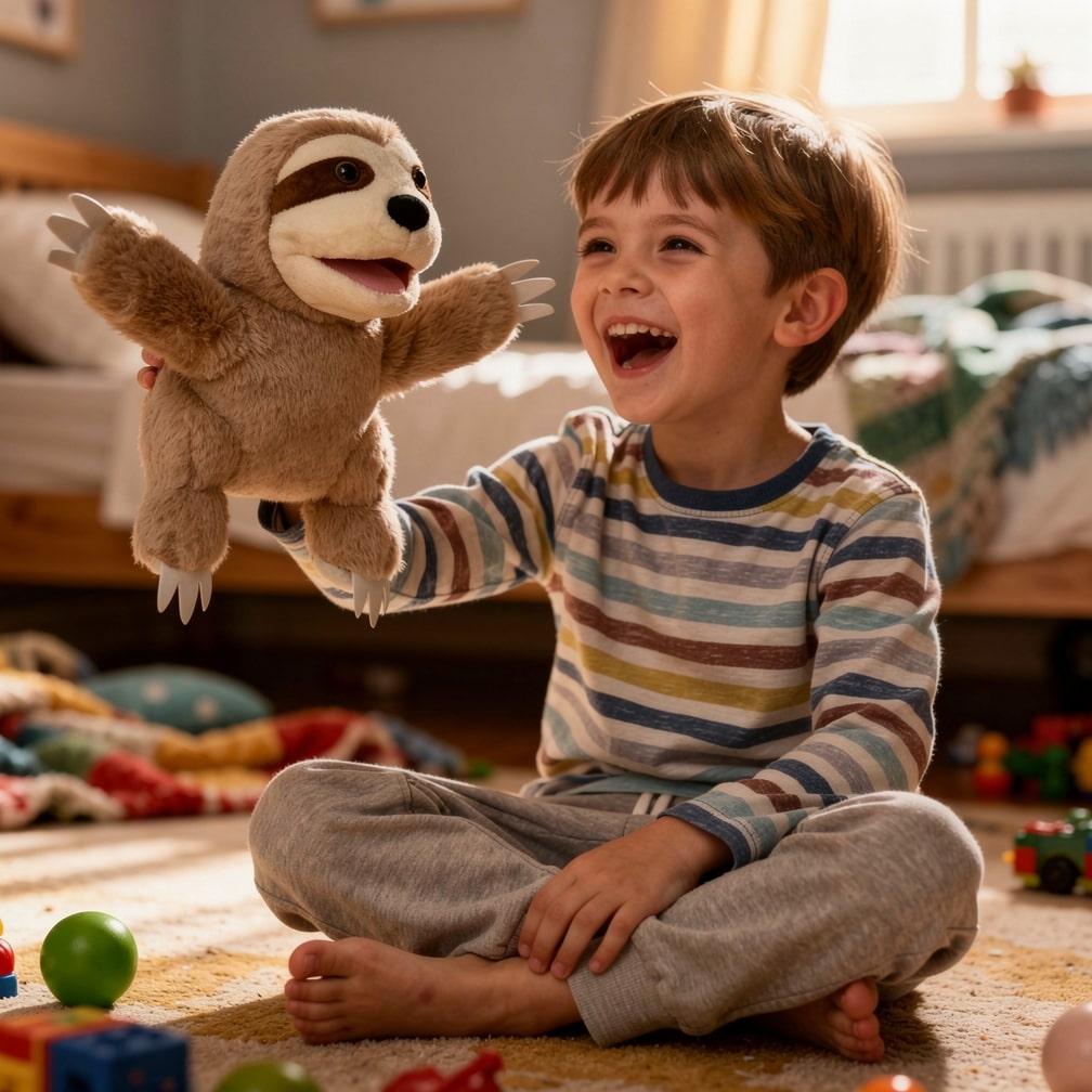 Knuffeldier Handpop | Pluche Dier voor Kinderen | HandVriend