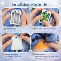 Knuffeldier met ademfunctie voor baby's en kinderen | Rustgevend pluche dier | Schnugi