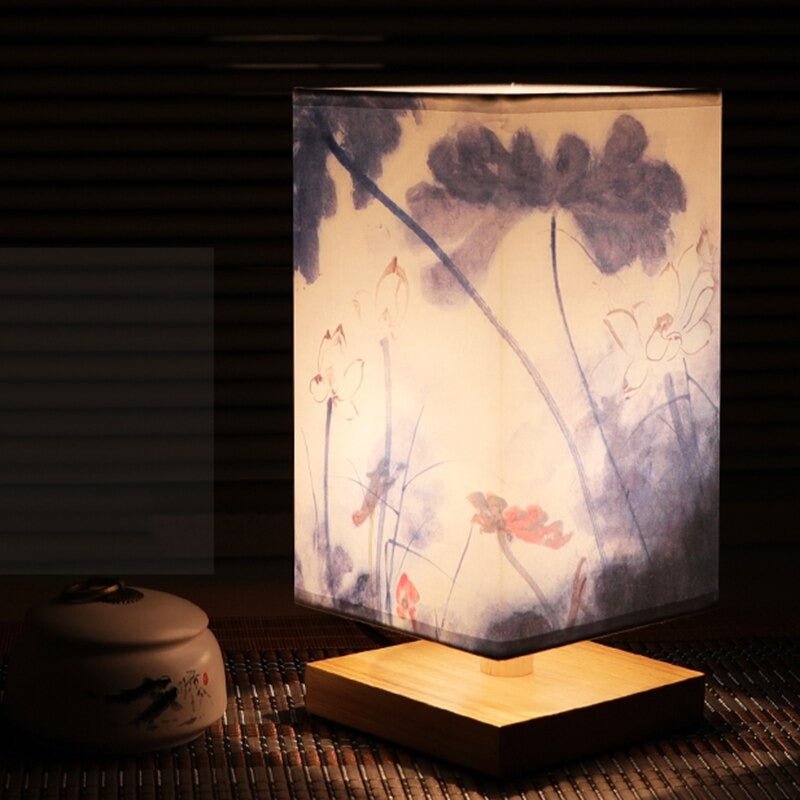 Papieren Tafellamp | Japans Scandinavische Stijl | Warm Licht