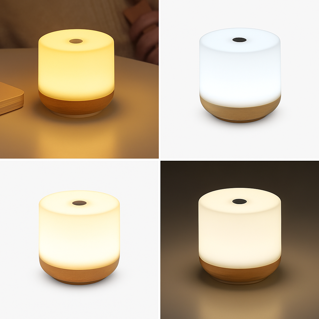 tactiele USB nachtlamp met dimbare intensiteit voor lezen en nachtlamp