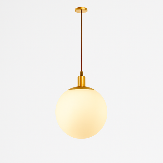 Hanglamp Globe Wit Glas