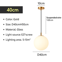 Hanglamp Globe Wit Glas