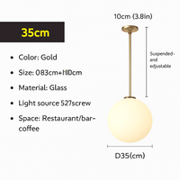 Hanglamp Globe Wit Glas