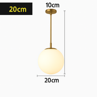 Hanglamp Globe Wit Glas
