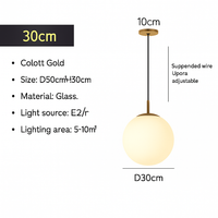 Hanglamp Globe Wit Glas