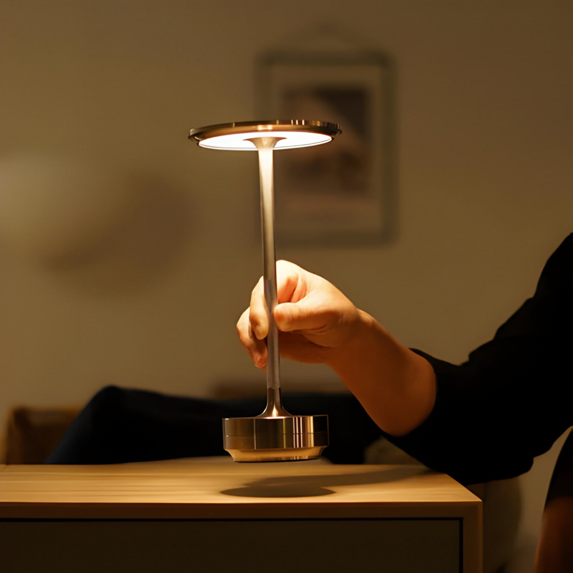 Lamp voor woonkamer | draadloze tafellamp | tafellamp met accu | LumaViva