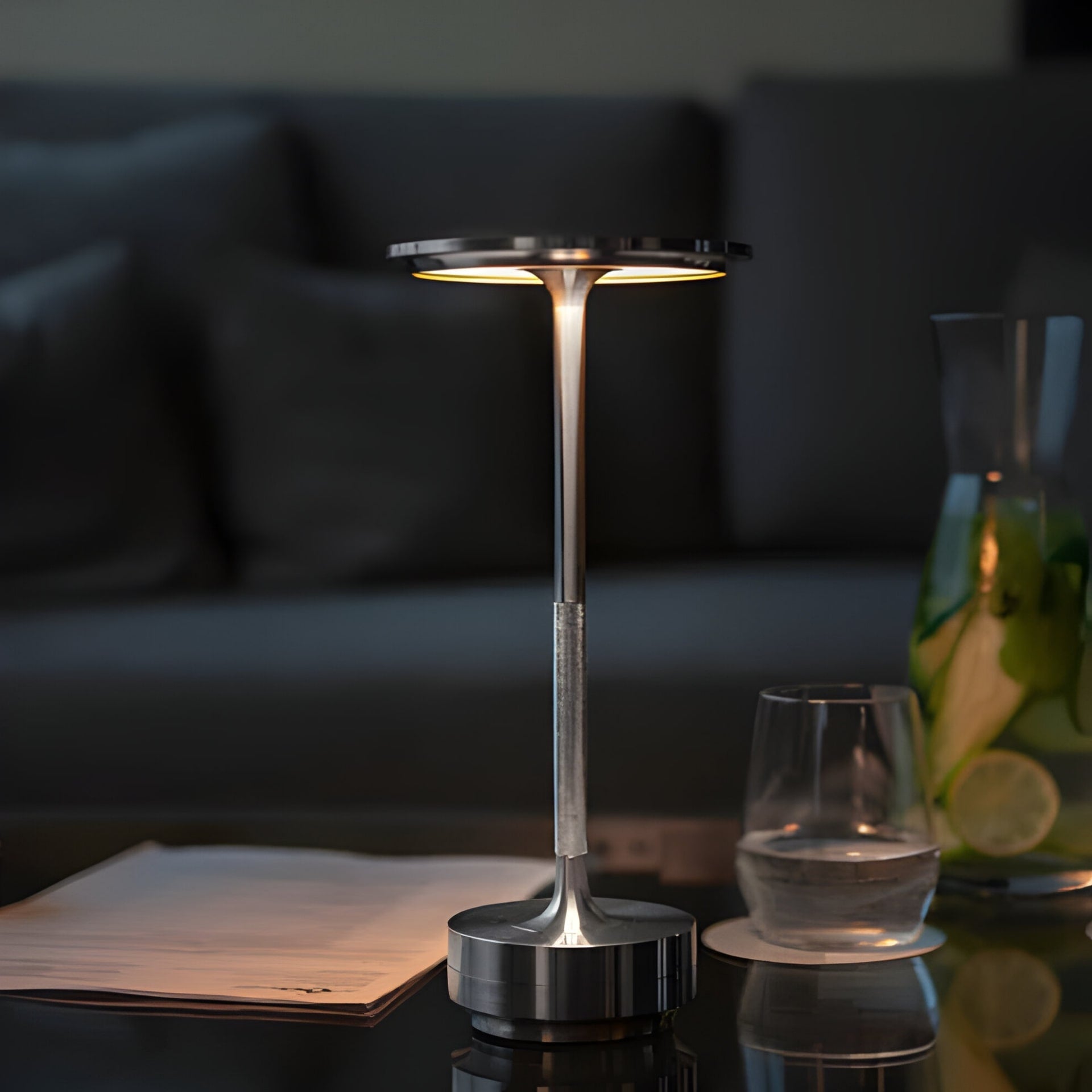 Lamp voor de woonkamer | draadloze tafellamp | tafellamp met accu | LumaViva