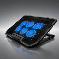 Laptopstandaard met Koeler | Laptophouder met Koeling & LED Verlichting | Frostkamm