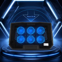 Laptopstandaard met Koeler | Laptophouder met Koeling & LED Verlichting | Frostkamm