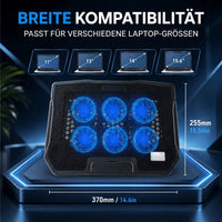 Laptopstandaard met Koeler | Laptophouder met Koeling & LED Verlichting | Frostkamm