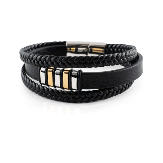 Stijlvolle armbanden van echt leer voor mannen
