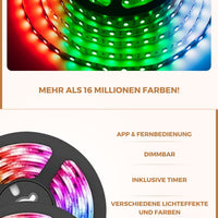 LED Strip 15 Meter | LED Strip met App & Afstandsbediening | LED Verlichting | StreifLux