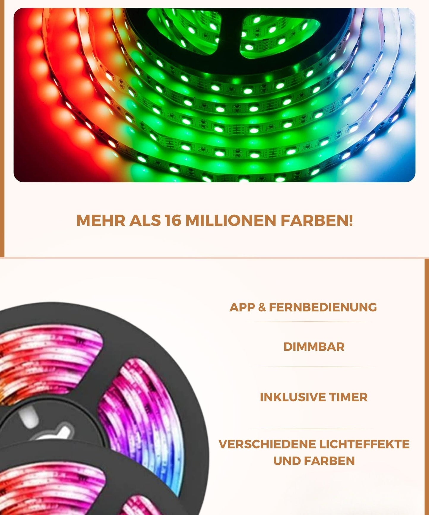 LED Strip 15 Meter | LED Strip met App & Afstandsbediening | LED Verlichting | StreifLux