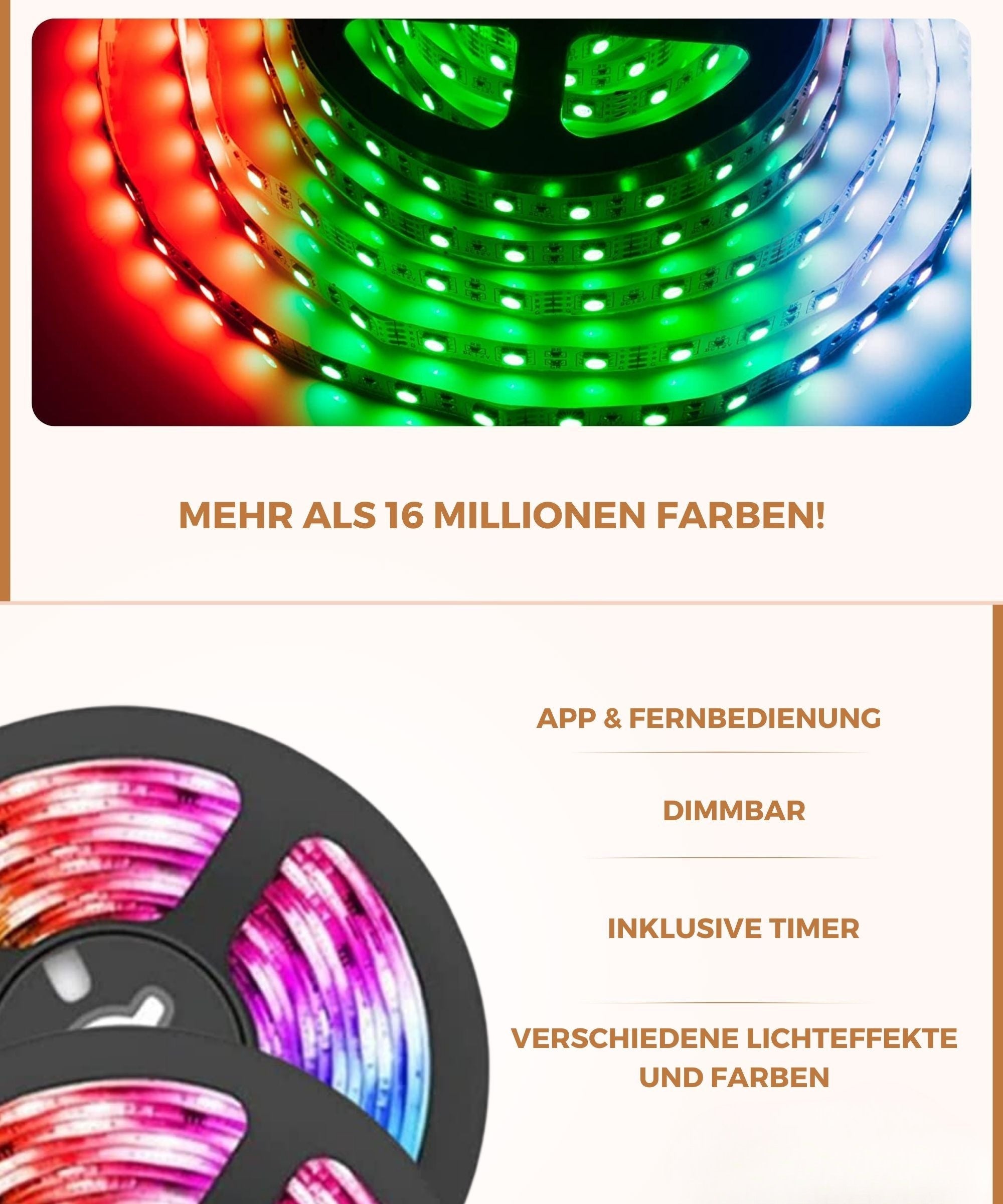 LED Strip 15 Meter | LED Strip met App & Afstandsbediening | LED Verlichting | StreifLux