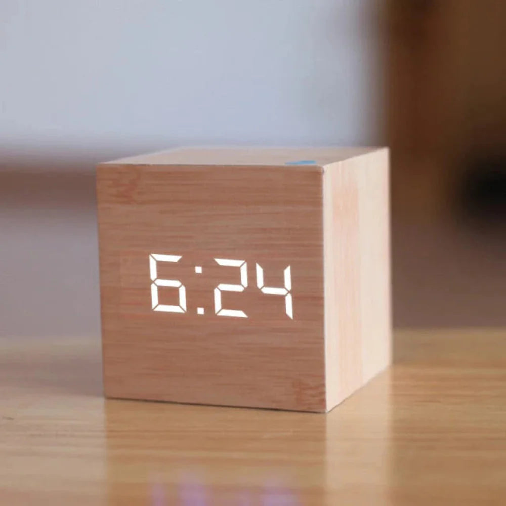 Compacte Mini LED Digitale Wecker - Instelbare Helderheid en Nachtmodus